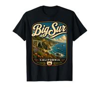 Viaje por Carretera a Big Sur California Big Sur por la Costa del Pacífico Camiseta