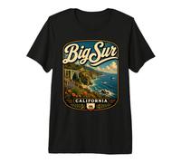 Viaje por Carretera a Big Sur California Big Sur por la Costa del Pacífico Camiseta Premium