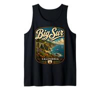 Viaje por Carretera a Big Sur California Big Sur por la Costa del Pacífico Camiseta sin Mangas