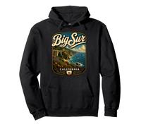 Viaje por Carretera a Big Sur California Big Sur por la Costa del Pacífico Sudadera con Capucha