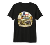 Viaje por Carretera a Texas, Aventura en Estado de Lone Star, Viajes con Barbacoa Camiseta Premium