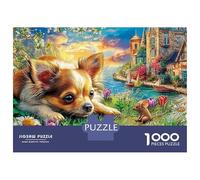 Viaje por Carretera en Chihuahua Jigsaw Puppy in A Magical Forest Clearing Puzzle Mil Piezas para Jóvenes Adultos - Papel Resistente Mejora Concentración Regalo Desafiante 38x26cm/1000pcs