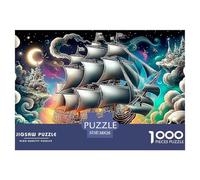 Viaje por el mar Nocturno Puzzle para Adultos Un Imposible Rompecabezas De Alta Definición - El Regalo Original Y Sorprendente para Esta Navidad, Recomendado Desde 14 Años 38x26cm/1000pcs