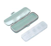 Viaje Portable Pill Box, MX Kingdom Portable píldora vitamina IP4PILCASCOV PILL SIlberkanne Dispenser SIlberkanne Recordar Drug Manager Portable Pill Box una semana Viaje Portable Pill Pill Box