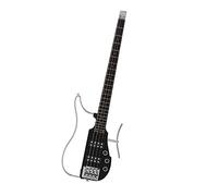 Viaje Portátil 4 Cuerdas Bajo Eléctrico Sin Cabeza Diapasón De Palisandro Cuerpo De Aluminio Principiantes Guitarra Eléctrica