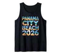 Viaje Retro a Panama City Beach 2026, Viaje, Vacaciones, mamás, Mejor Amiga, tripulación Camiseta sin Mangas