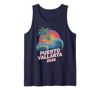 Viaje Retro a Puerto Vallarta 2026, Vacaciones, Vacaciones, mamás, Mejor Amiga, tripulación Camiseta sin Mangas