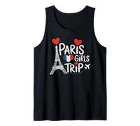 Viaje Retro Paris NIÑAS Viaje Princesa Vacay Familia Todas Las Chicas Camiseta sin Mangas