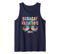 Viaje Vintage a Boracay Vacation 2026, Viaje y natación a Juego Camiseta sin Mangas