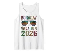 Viaje Vintage a Boracay Vacation 2026, Viaje y natación a Juego Camiseta sin Mangas