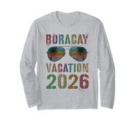 Viaje Vintage a Boracay Vacation 2026, Viaje y natación a Juego Manga Larga