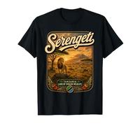 Viaje Vintage de Safari Africano por el Serengeti, Tanzania Camiseta