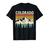 Viaje vintage desgastado a las Montañas Rocosas de Colorado Camiseta