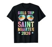 Viaje Vintage NIÑAS Saint Maarten 2026 Viaje Vacaciones Camiseta