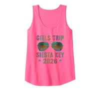 Viaje Vintage NIÑAS Siesta Key 2026 Vacay Swim Travel Camiseta sin Mangas