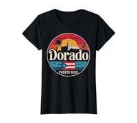 Viajes a Dorado Puerto Rico City Camiseta gráfica económica, Mujer, Negro, M