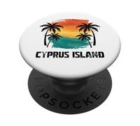 Viajes a la isla de Chipre, Europa Turismo Mediterráneo Vacaciones PopSockets PopGrip Adhesivo