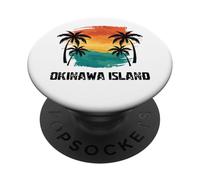 Viajes a la isla de Okinawa, Vacaciones turísticas de verano en Japón PopSockets PopGrip Adhesivo