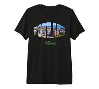 Viajes a Portland Maine Camiseta Premium