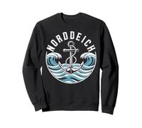 Viajes Alemania Playa Norddeich Anchor Waves Sudadera