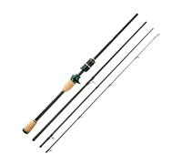 Viajes Caña de Pescar Carbono, 4-5 Secciones, fundición 1,8 m/2,4 m, caña portátil Viaje, Aparejos Pesca Agua Dulce(1.8m)