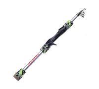 Viajes Caña de Pescar telescópica 1,5 M, caña Camuflaje en Roca for lubina Agua Dulce, Trucha, salmón, Aparejos Pesca Agua Dulce(Green)