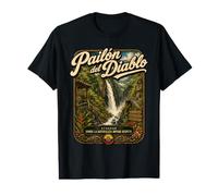 Viajes Cascada Vintage Pailon del Diablo Ecuador Camiseta gráfica económica