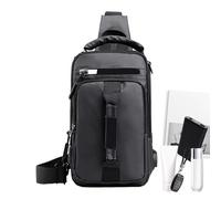 Viajes de mochila de negocios, bolsas para hombres 2 en 1, mochilas de cofre impermeables, puerto de carga USB, diseño de gran capacidad, ideal para trabajo de trabajo en el cuaderno Escuela de negoci