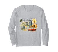 Viajes Diarios clásicos de Los Ángeles L.A. USA Manga Larga