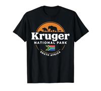 Viajes en la Ciudad Sudáfrica Kruger National Park Experience Camiseta gráfica económica, Hombre, Negro, XL