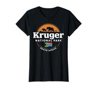 Viajes en la Ciudad Sudáfrica Kruger National Park Experience Camiseta gráfica económica, Mujer, Negro, XL