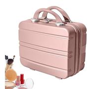 Viajes ordenados con Nuestro Equipaje de Mano Compacto de 14 Pulgadas: Incluye Bolsas organizadoras incorporadas, está Hecho de ABS Duradero, es Elegante y Conveniente(Pink)