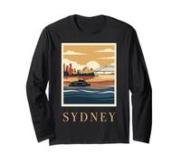 Viajes Vintage a Sídney, Australia, Harbour Bridge, Opera House Manga Larga