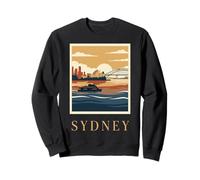 Viajes Vintage a Sídney, Australia, Harbour Bridge, Opera House Sudadera