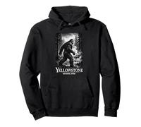 Viajes Vintage Bigfoot Parque Nacional Yellowstone Sudadera con Capucha