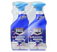 Viakal Bagno Express - Spray de flores elegantes, 1440 ml, sin enjuague, elimina la cal en una sola pasada, 2 unidades