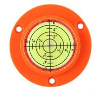 Vial redondo de nivel de burbuja de 50 x 12 mm, nivelador de repuesto transparente para carcasa para aplicaciones, acrílico circular negro, mini para nivelación de dispositivos para barcos (concha