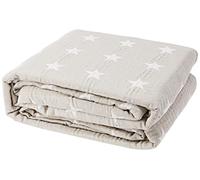 VIALMAN Colcha Bouti Ligera Sofia 10 para Cama de Matrimonio de 135 cm | Colcha Estrellas Cama 135 | Tamaño Colcha 230 x 270 cm, Color Beig