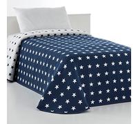 VIALMAN Colcha Bouti Ligera Sofia 10 para Cama Individual de 105 cm | Colcha Estrellas Cama 105 | Tamaño Colcha 200 x 270 cm, Color Marino