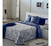VIALMAN Colcha Bouti Ligera Sofia 18 para Cama de Matrimonio de 150 cm | Tamaño Colcha 250 x 270 cm, Color Marino