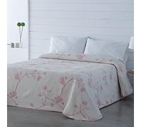 VIALMAN Colcha Bouti Ligera Sofia 20 para Cama Individual de 90 cm | Colcha Cama 90 | Tamaño Colcha 180 x 270 cm, Color Rosa