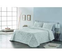 VIALMAN Colcha Bouti Ligero Sofia 29 con un Diseño de Cachemira para Cama de Matrimonio de 180 y 200 cm | Colcha Cachemir 180 y 200 | Colcha Paisley 270x270 cm, Color Blanco