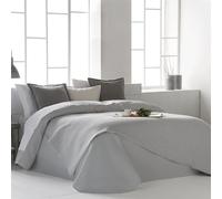 VIALMAN Colcha Bouti Lisa Alba 24 para Cama de 150 | Tamaño Colcha 250 x 270 cm | Colcha Ligera Color Gris Cama 150