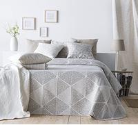 VIALMAN Colcha Ligera Sofia 27 para Cama de Matrimonio de 135 cm | Colcha Cama 135 | Tamaño Colcha 230 x 270 cm, Color BEIG