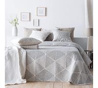 VIALMAN Colcha Ligera Sofia 27 para Cama Individual de 105 cm | Colcha Cama 105 | Tamaño Colcha 200 x 270 cm, Color BEIG