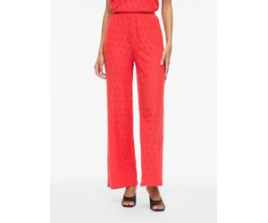 Viamalina Tiro Alto Pantalones De Pierna Ancha S