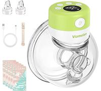 Viamelen Extractor de leche portátil, bomba de lactancia materna eléctrica con 2 modos de succión 9 niveles, bombeo rápido/fácil de usar lavado/pantalla LCD/extracción de leche portátil de bajo ruido, extractor de leche inalámbrico manos libres