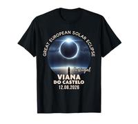 Viana do Castelo, Portugal Gran Eclipse Solar Europeo 2026 Camiseta