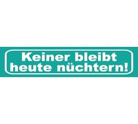 vianmo Cartel de chapa de 10 x 46 cm, diseño de nadie se queda sobrio