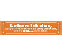 vianmo Cartel de chapa de 10 x 46 cm, diseño de vida es lo que sucede mientras tú